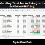 lottery tracking spreadsheet